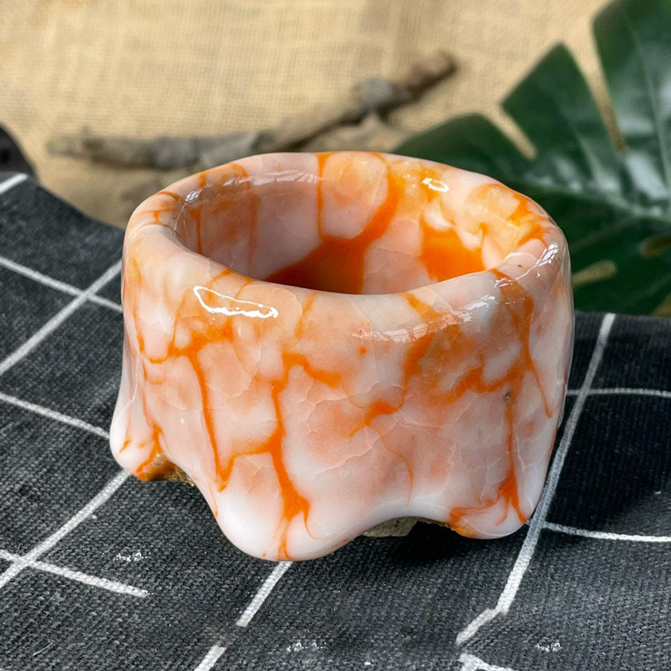 Ice Cracked Tea Cup Set - Small Japanese Style Pottery Drinkware with Variations