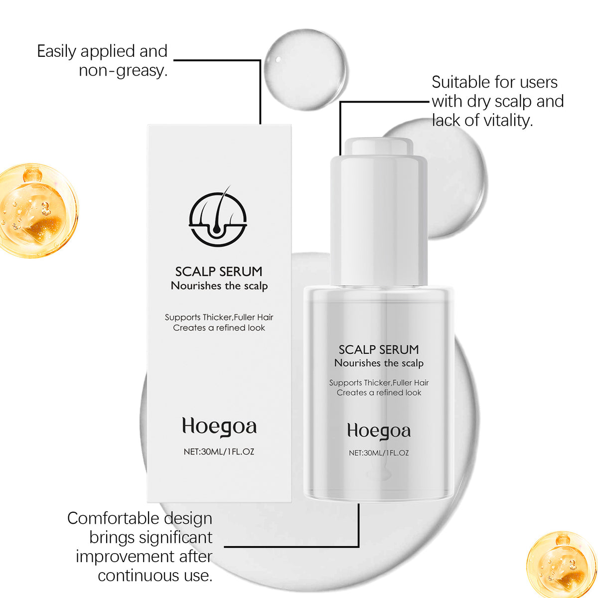 Gentle Moisturizing Scalp Care Smooth Hair Gloss Conditioner