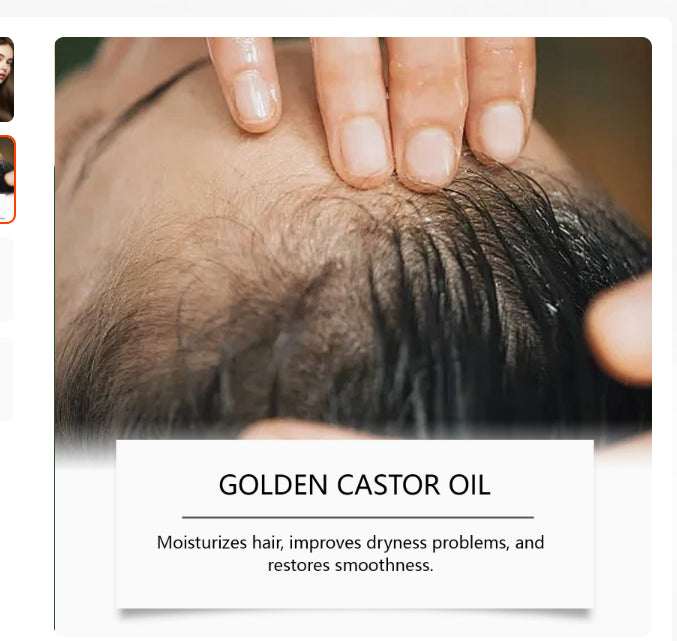 Organic Castor Oil for Hair & Skin - 50ml Natural Body & Beauty Oil