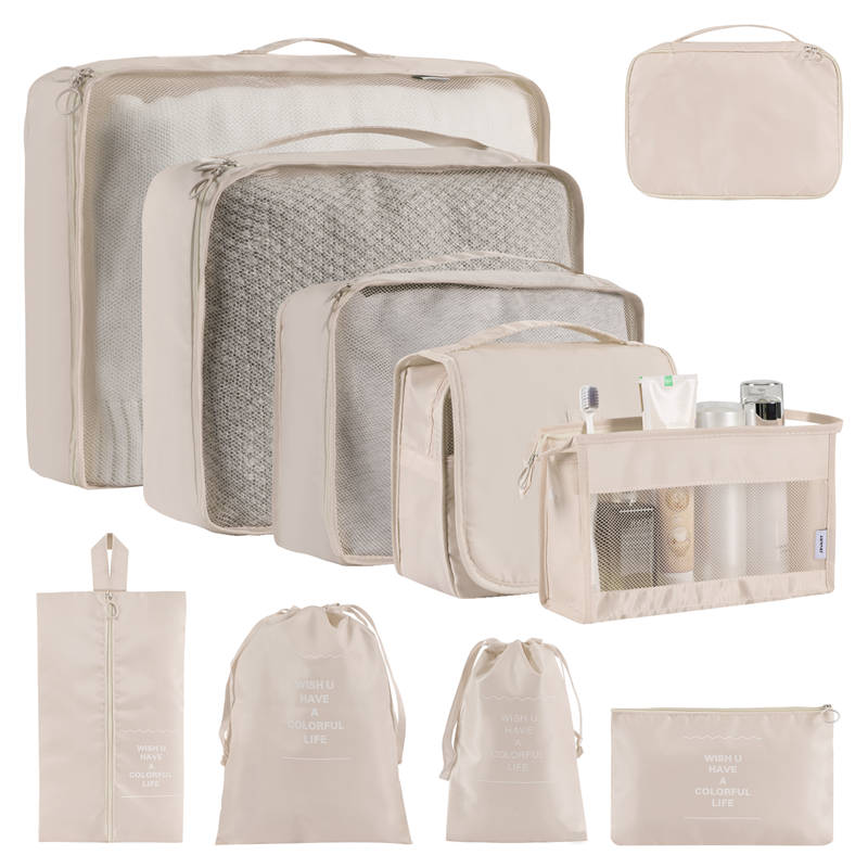 Solid Color Clothing & Wardrobe Storage Bags - Set of 8 or 9