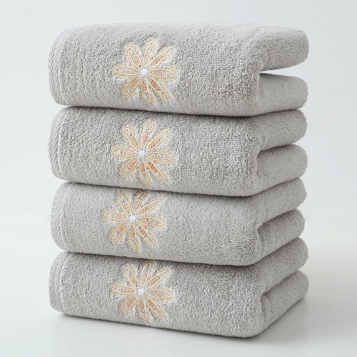 Cotton Household Towel Set - All Colors & Sizes, Soft Absorbent Cotton