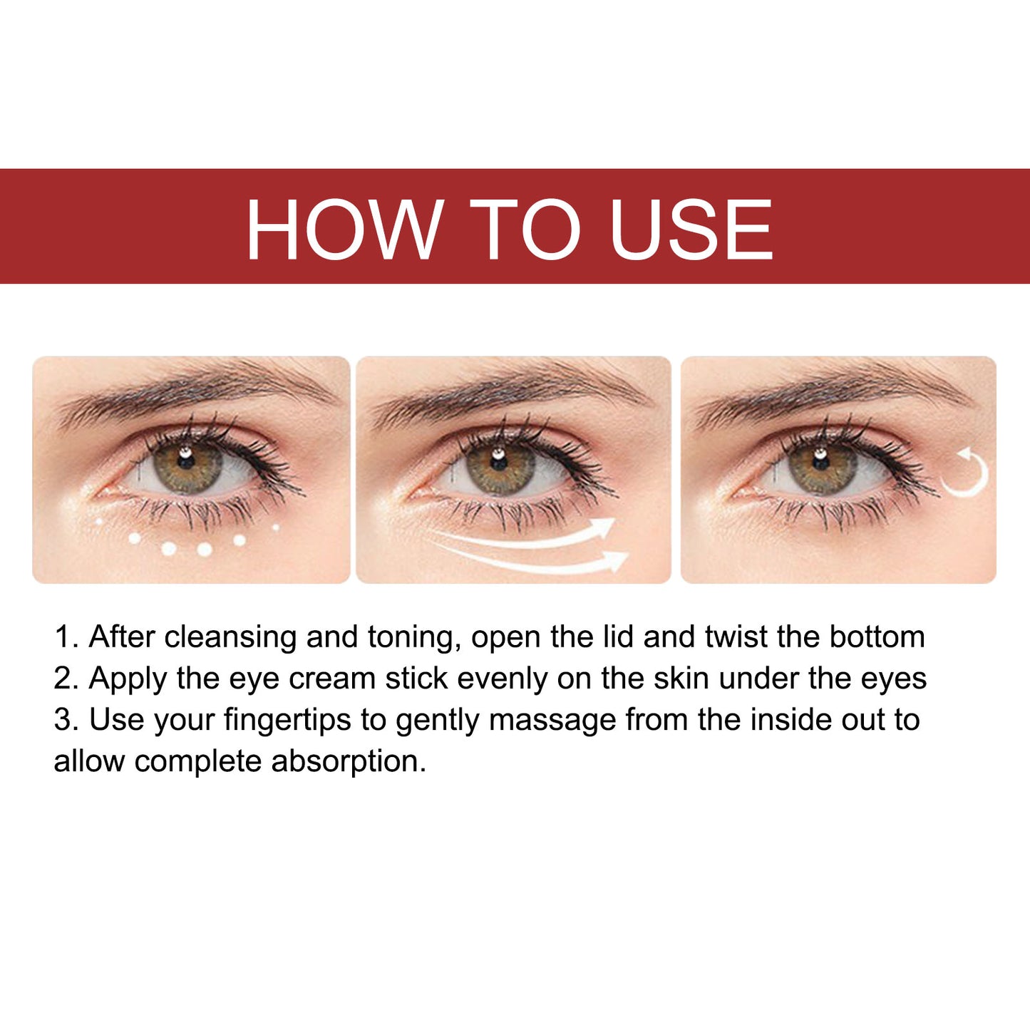 Retinol Eye Cream Stick - Anti-Aging Treatment for Dark Circles & Puffiness
