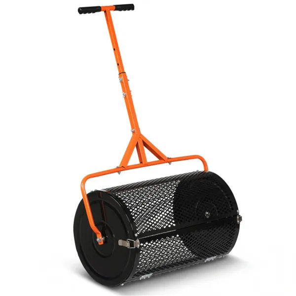 24" Lawn Topdressing Spreader - 2.7 cu. ft Capacity, Adjustable Handle