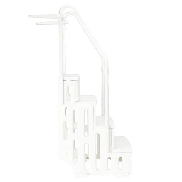 Swimming Pool Ladder - 2-Step White Plastic Escalator