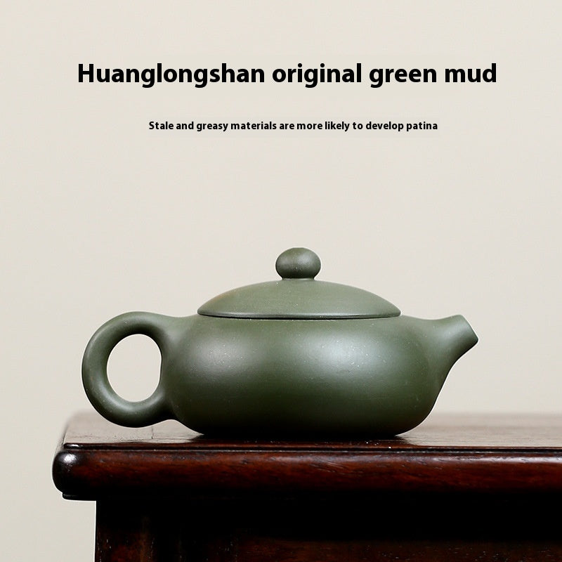 Large Mouth Ceramic Teapot Handmade Chinese Style Yixing Clay Tea Set