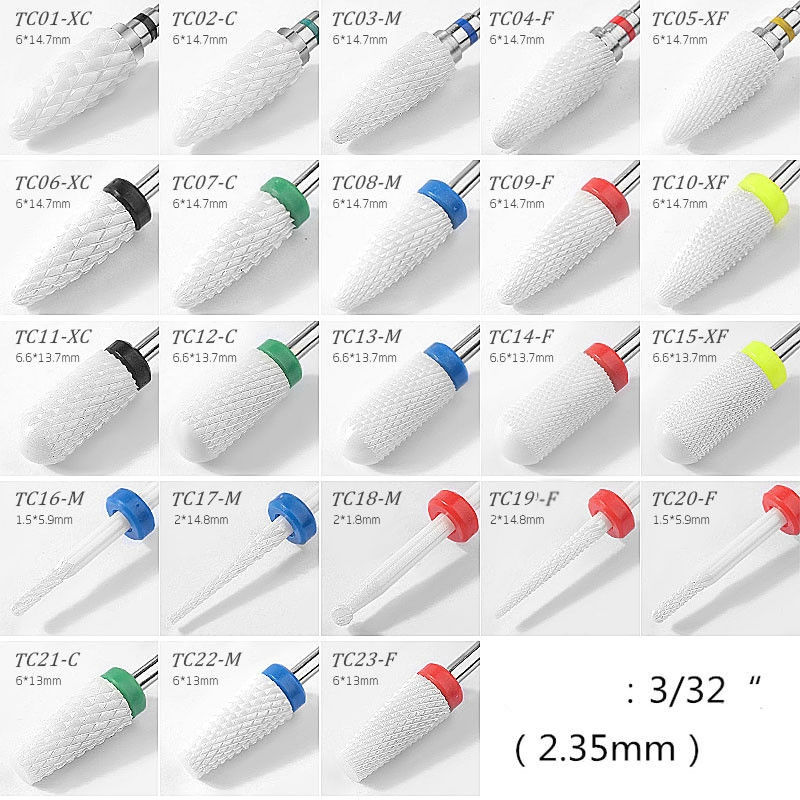 Ceramic Nail Polishing Bit for Manicure & Pedicure