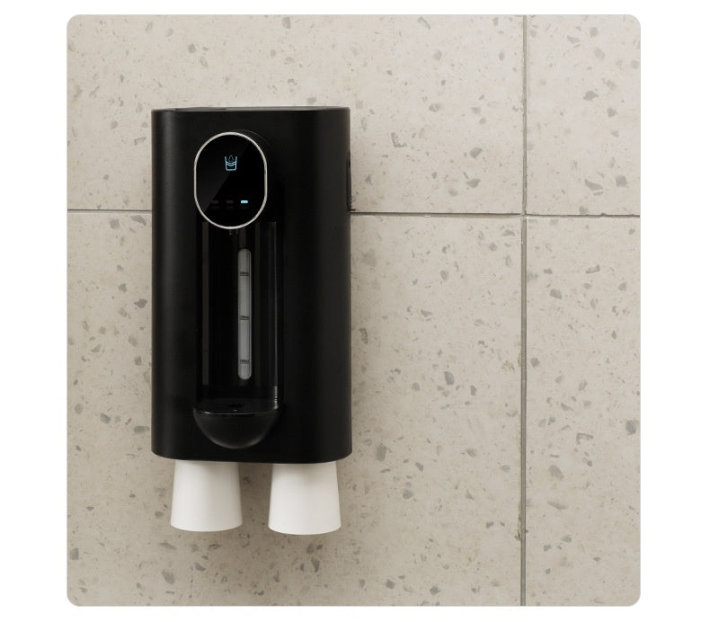Automatic Touchless Mouthwash Dispenser Wall Mount, Adjustable & Punch-Free