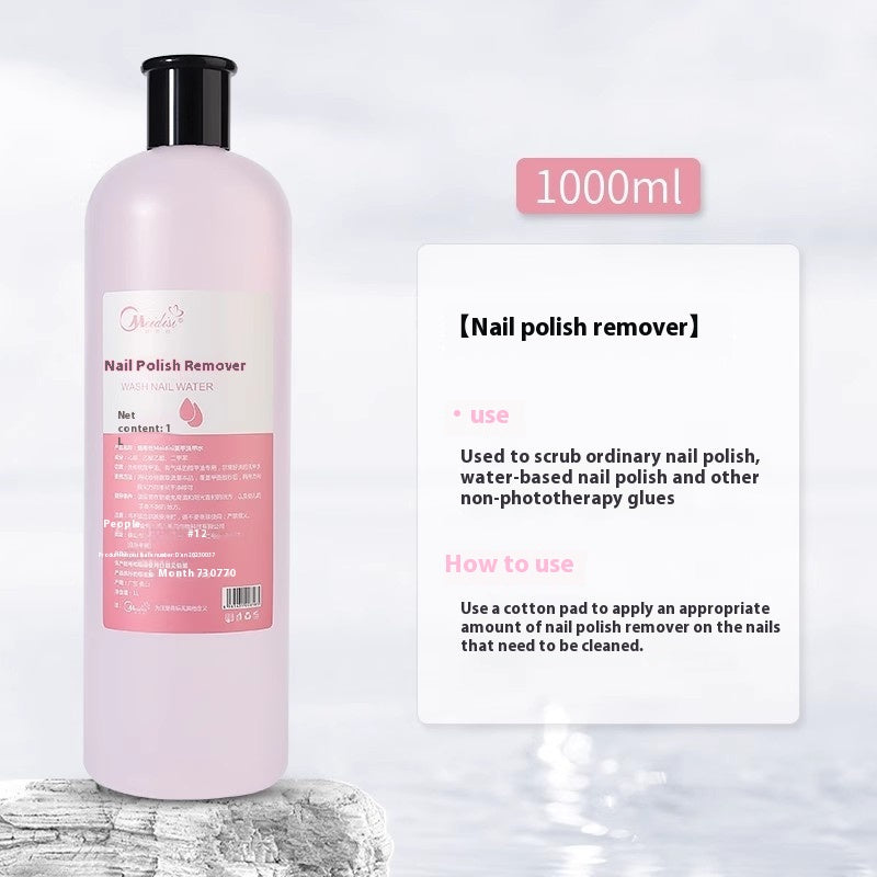 Nail Art Press Bottle Cleaning Solution for Nail Removal & Care - 1000ml