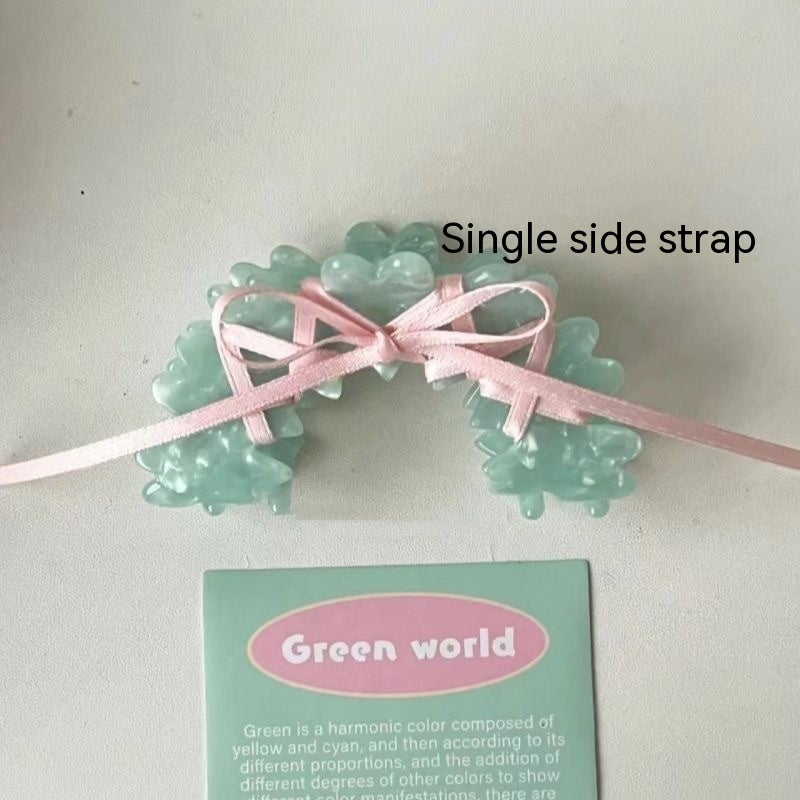 Ballet Ribbon Bow Barrette - Korean Style Acrylic Hair Clip
