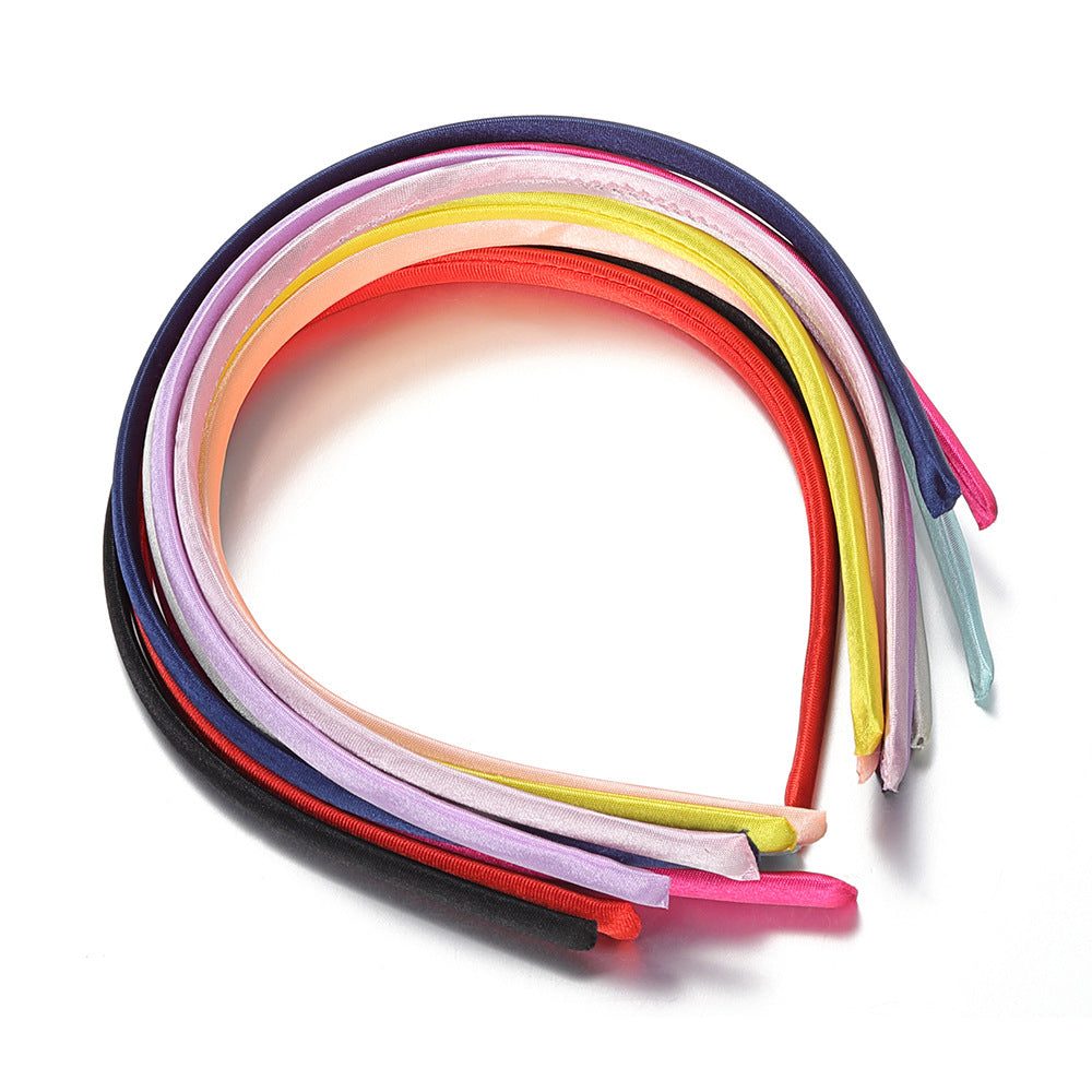 Color Headband DIY Cloth Ribbon Hair Accessories Set - 10 Pieces