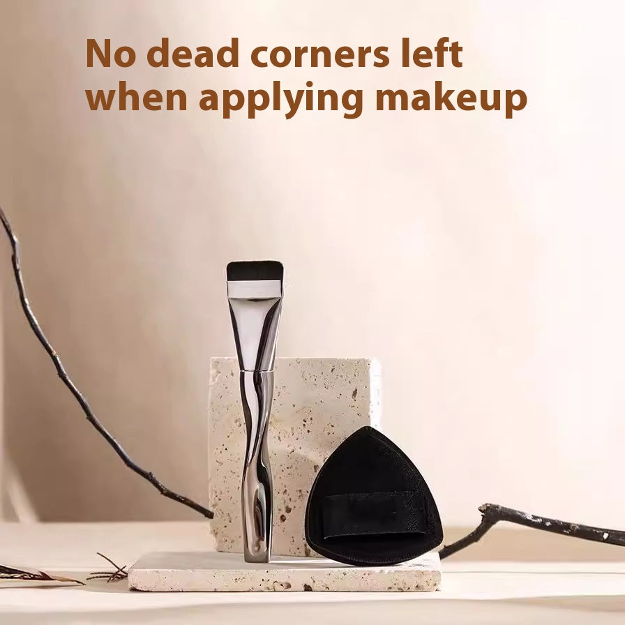Powder Foundation Brush - Spiral One-Shaped Makeup Tool for Face Application