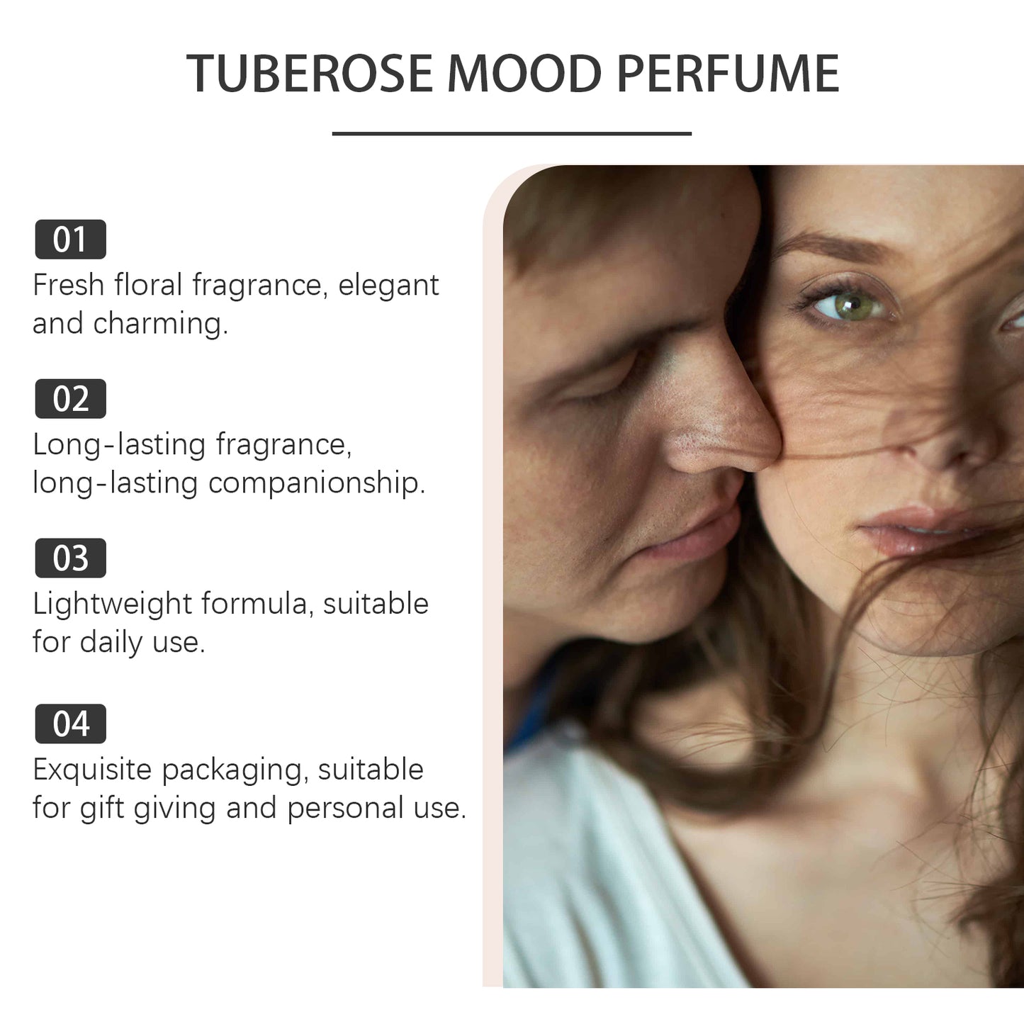 Tuberose Mood Roll-On Perfume Oil - 12ml Arabian Style Floral Fragrance