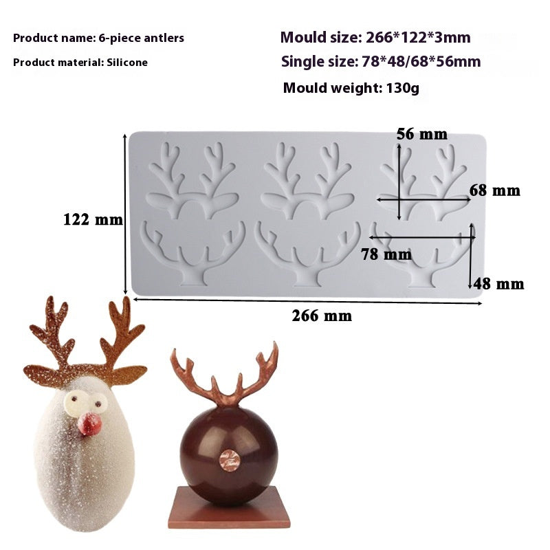 Christmas Tree Decoration Silicone Mold for Cake and Candy - Hollow Chip Swing Plate