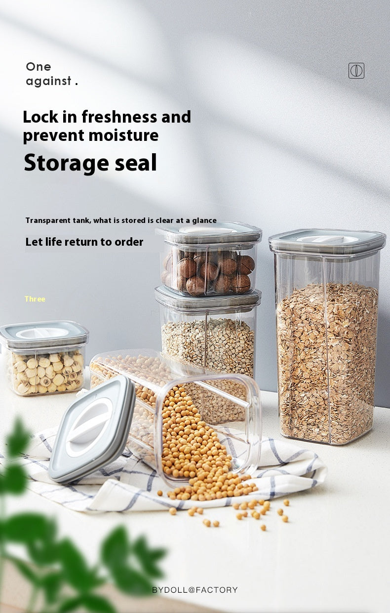 Kitchen Spiral Storage Jar Set - Vacuum Sealed Food Storage Containers