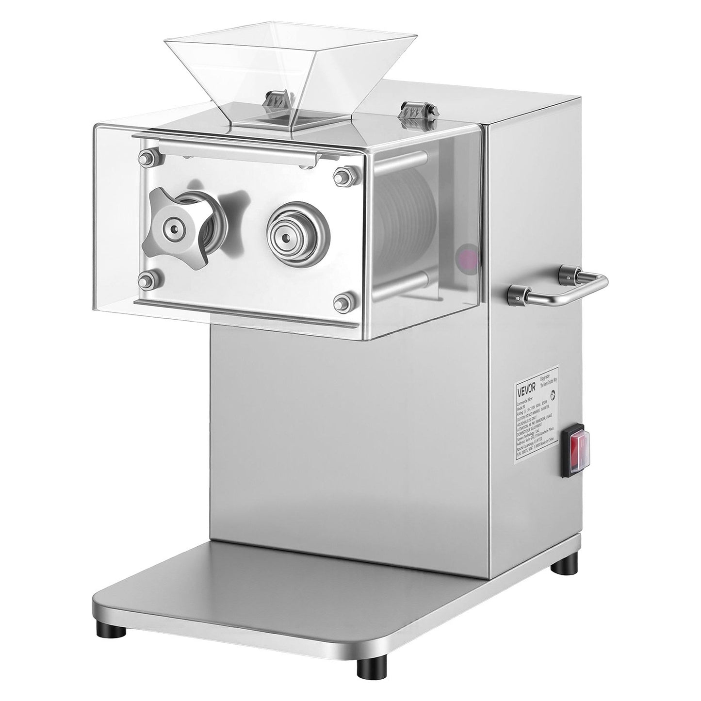 Electric Meat Slicer 850W Commercial Food Cutter with Stainless Steel Blade