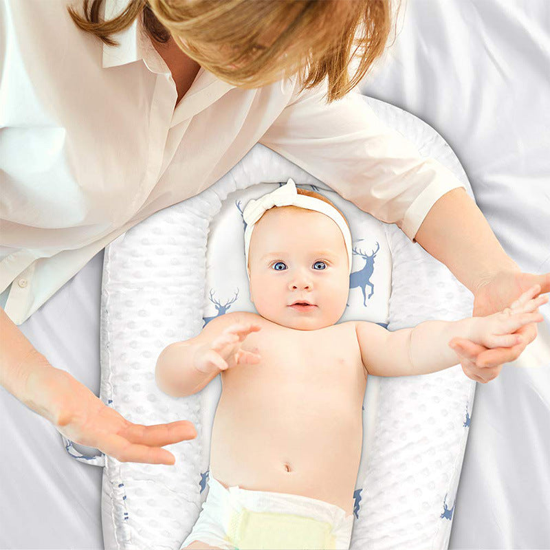 Removable Washable Portable Crib Middle Bed for Baby