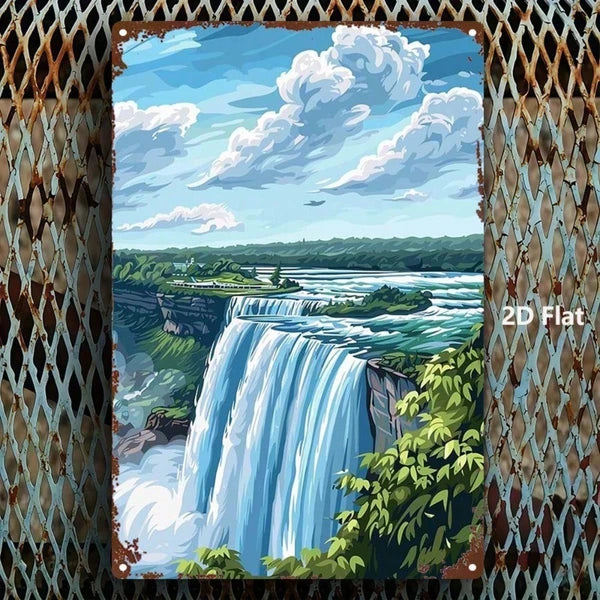 Metal Tin Wall Decoration - 20 cm x 20 cm
