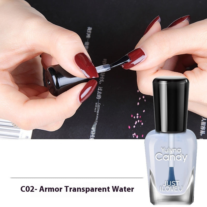 Waterproof Nail Polish with Nourishment Oil - Quick Dry & Sealing 7ml