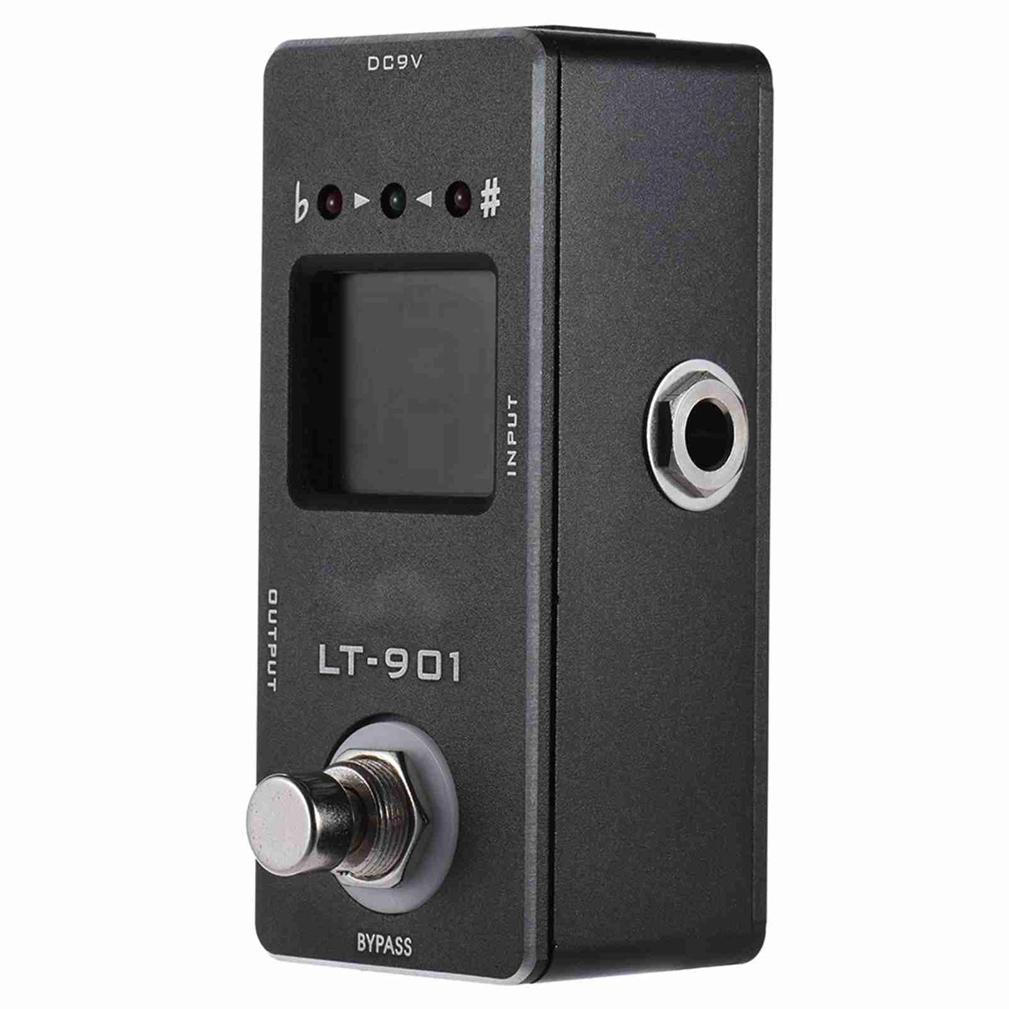 Mini Chromatic Guitar Tuner Pedal with True Bypass & LCD Display
