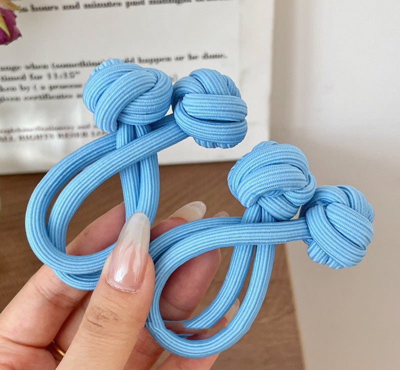 Girls' Fabric Hair Band Set – Multiple Colors & Styles