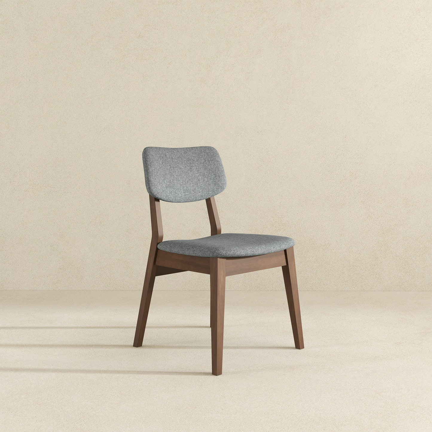 Carlos Dark Grey Fabric Solid Back Side Chair Set Of 2