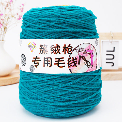 Handmade Wool Tufting Yarn for DIY Carpet Crafting – Long-Staple Cotton Wool