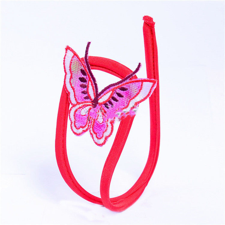 Red Lace C-Shaped Panties - One Size Women's Underwear