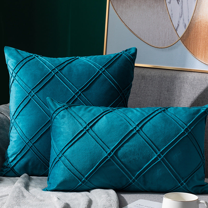 Velvet Pillowcase for Sofa Bed 43x43cm - Multiple Colors & Styles