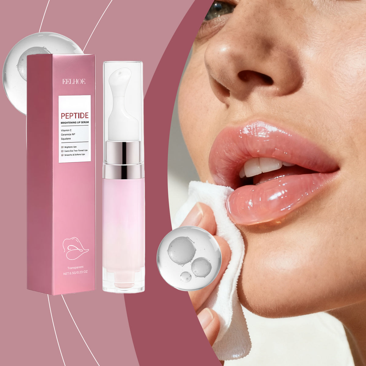 Skin Brightening Moisturizing Lip E Ssence -transparent Color-6.5g 1