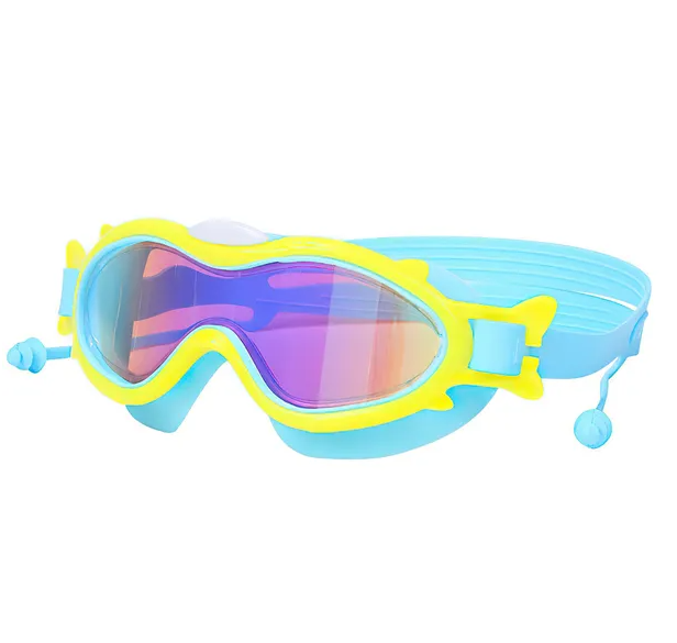 Kids Swim Goggles with Ear Plugs - Anti-Fog UV Protection