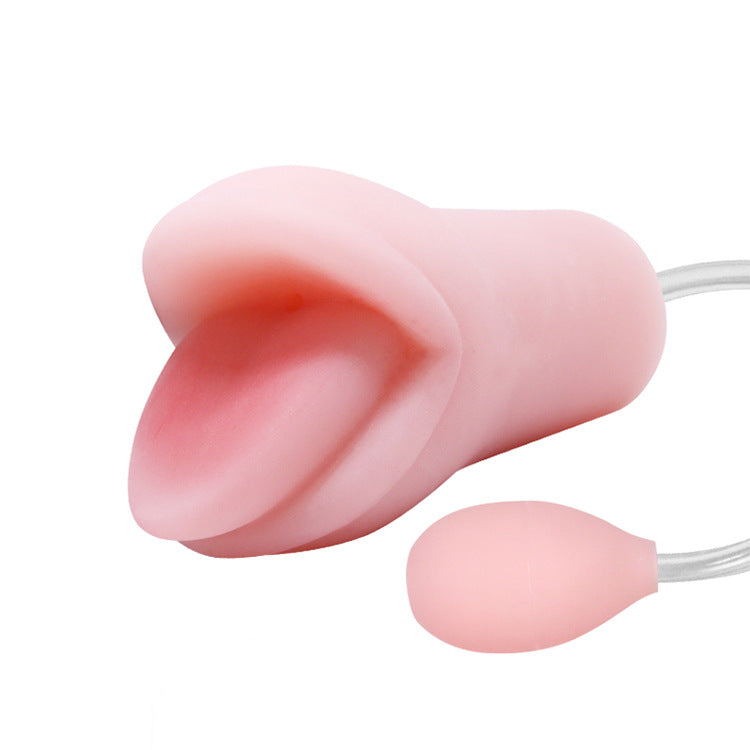 Men's Oral Sex Toy Flesh Color Personal Adult Wellness Device
