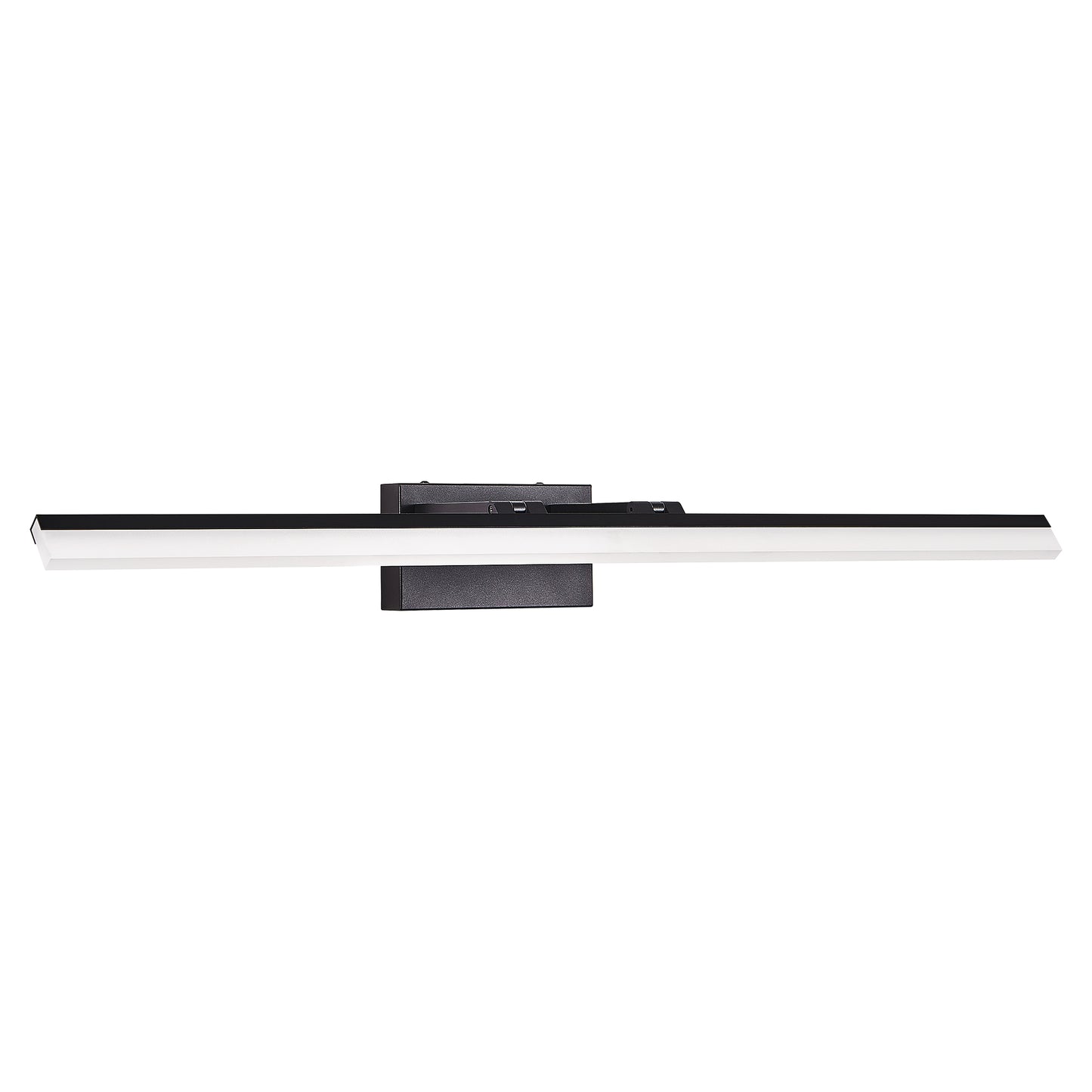 39 Inch Modern LED Bathroom Vanity Light - Black Metal Wall Fixture for Mirror & Sink