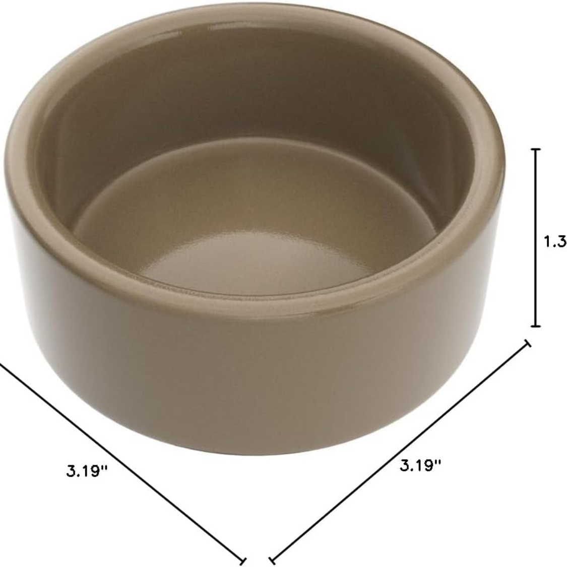 Ceramic Pet Hamster Bowl - Heavyweight, Tip-Resistant, Dishwasher Safe