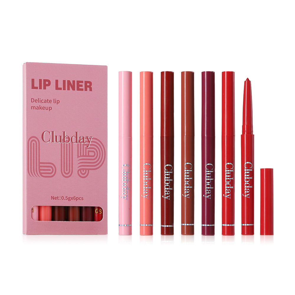 Waterproof Lip Liner Set - 5 Piece Long-Lasting Smooth Lip Makeup Kit