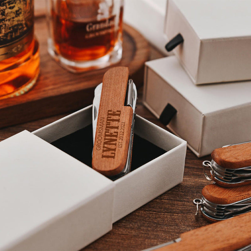 Multifunctional Carving & Kitchen Knife - Personalized Engraved Handle