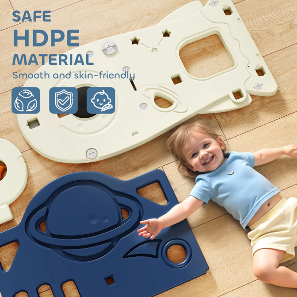 Toddler Slide Set with Basketball Hoop - Indoor/Outdoor Playground