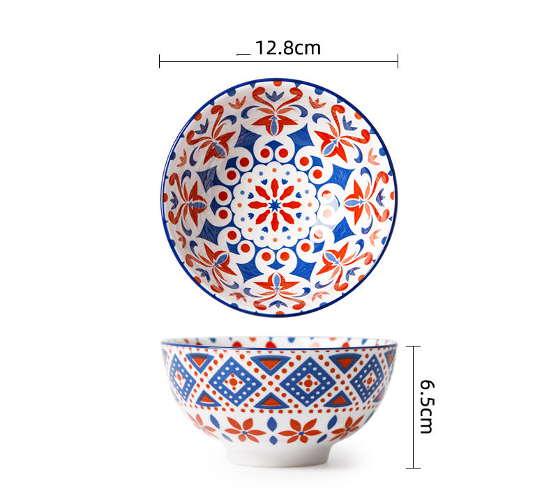 Ceramic Soup & Porridge Bowl - Porcelain Round Tableware for Kitchen