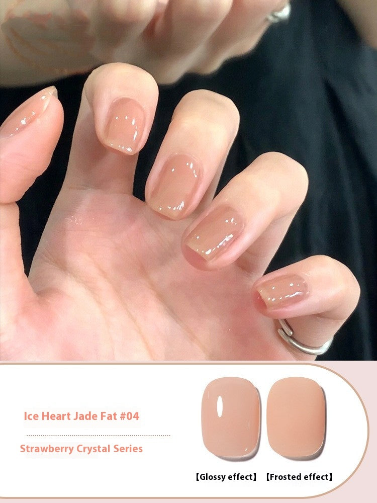 Ice Transparent Nude Gel Nail Polish All-Match - Waterproof & UV Safe