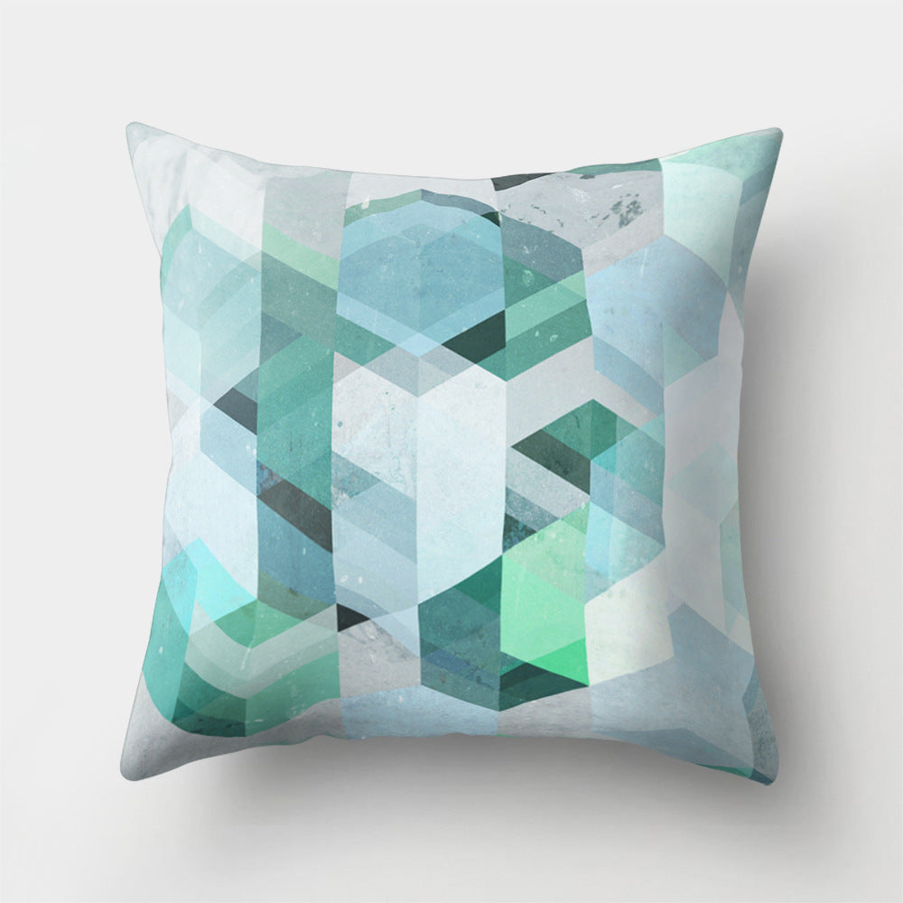 Cartoon Pattern Pillow Cover - Polyester Cushion Cover for Sofa & Home Decor