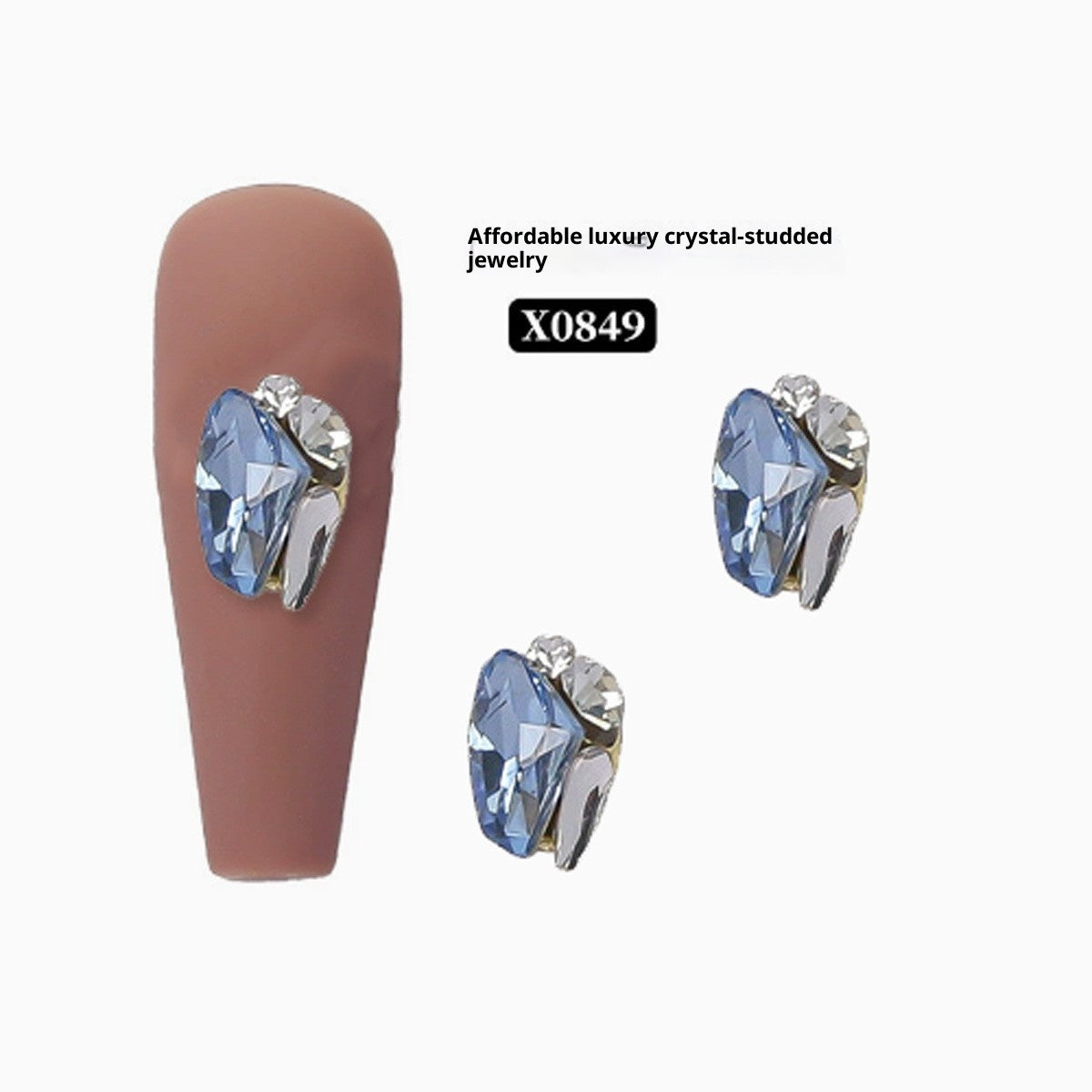 Rock Sugar Nail Crystal Rhinestone Kit for Nail Art - Multiple Styles & Sizes