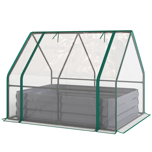 Raised Garden Bed with Mini Greenhouse - 50" x 37.4"