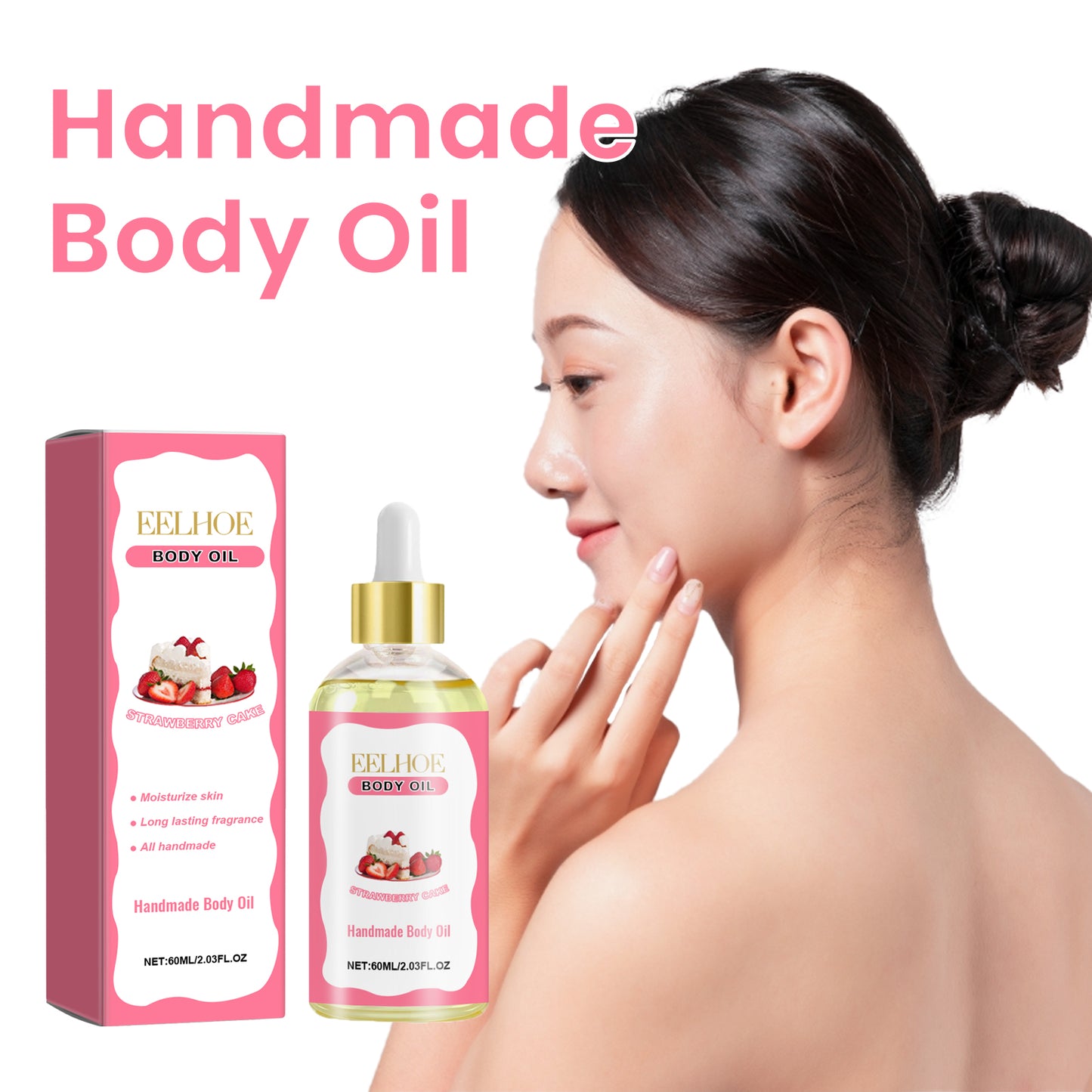 Handmade Body Oil for Skin Brightening, Moisturizing & Smoothing - 60ml