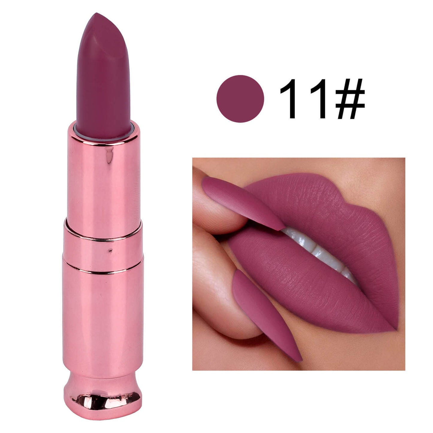 Long Lasting Matte Lipstick No Stain Easy to Color Lip Balm for Lips
