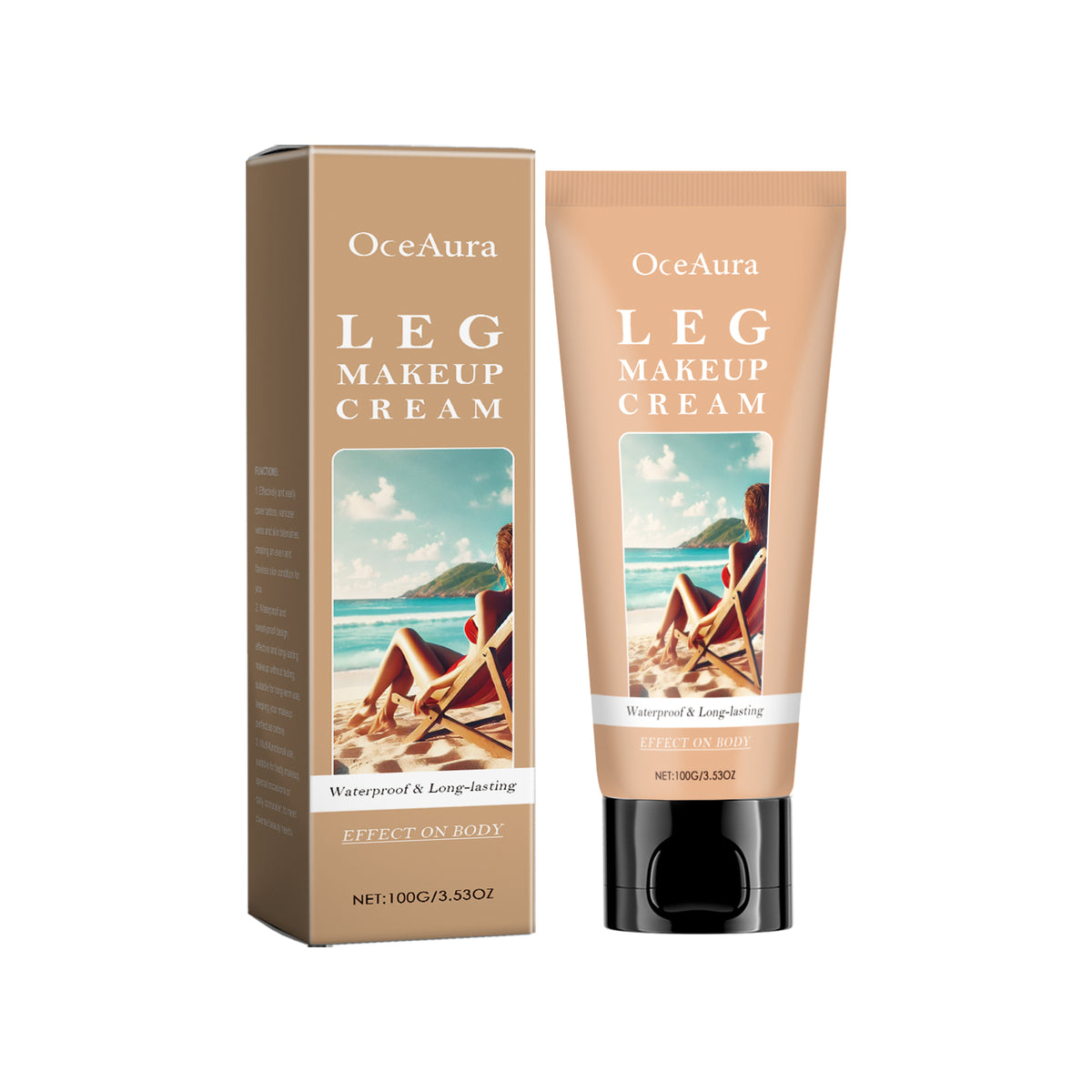 Darkening Foundation Cream for Body Skin Toning and Concealing 100g