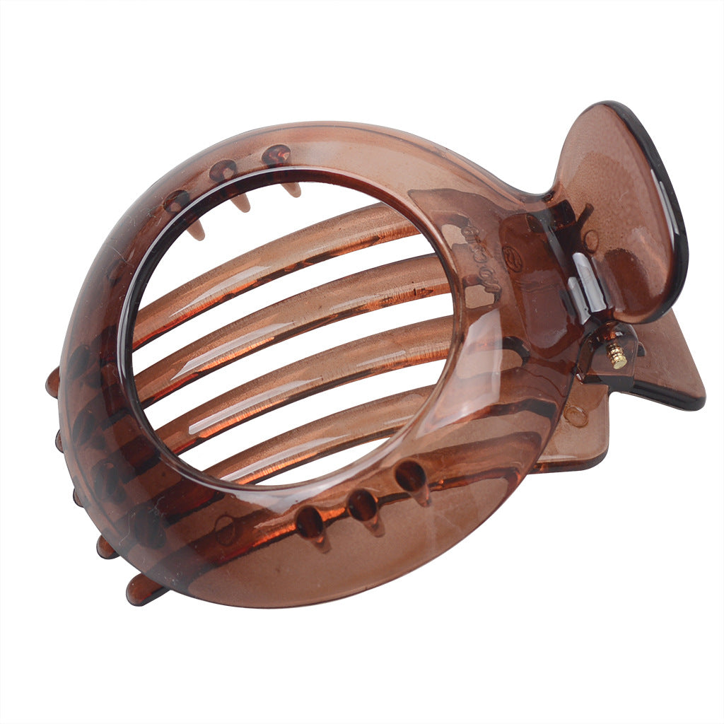 Stylish Round Hollow Hair Barrettes for Women - Multiple Colors