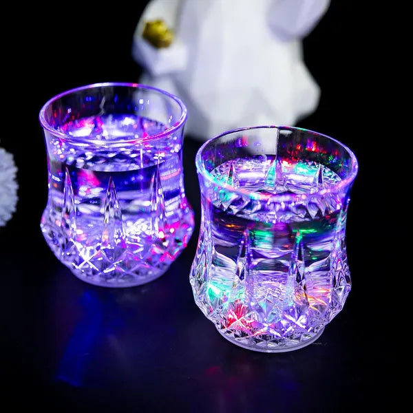 Light Up Shot Glasses - Multicolor LED Drinking Cups (2 Pack)