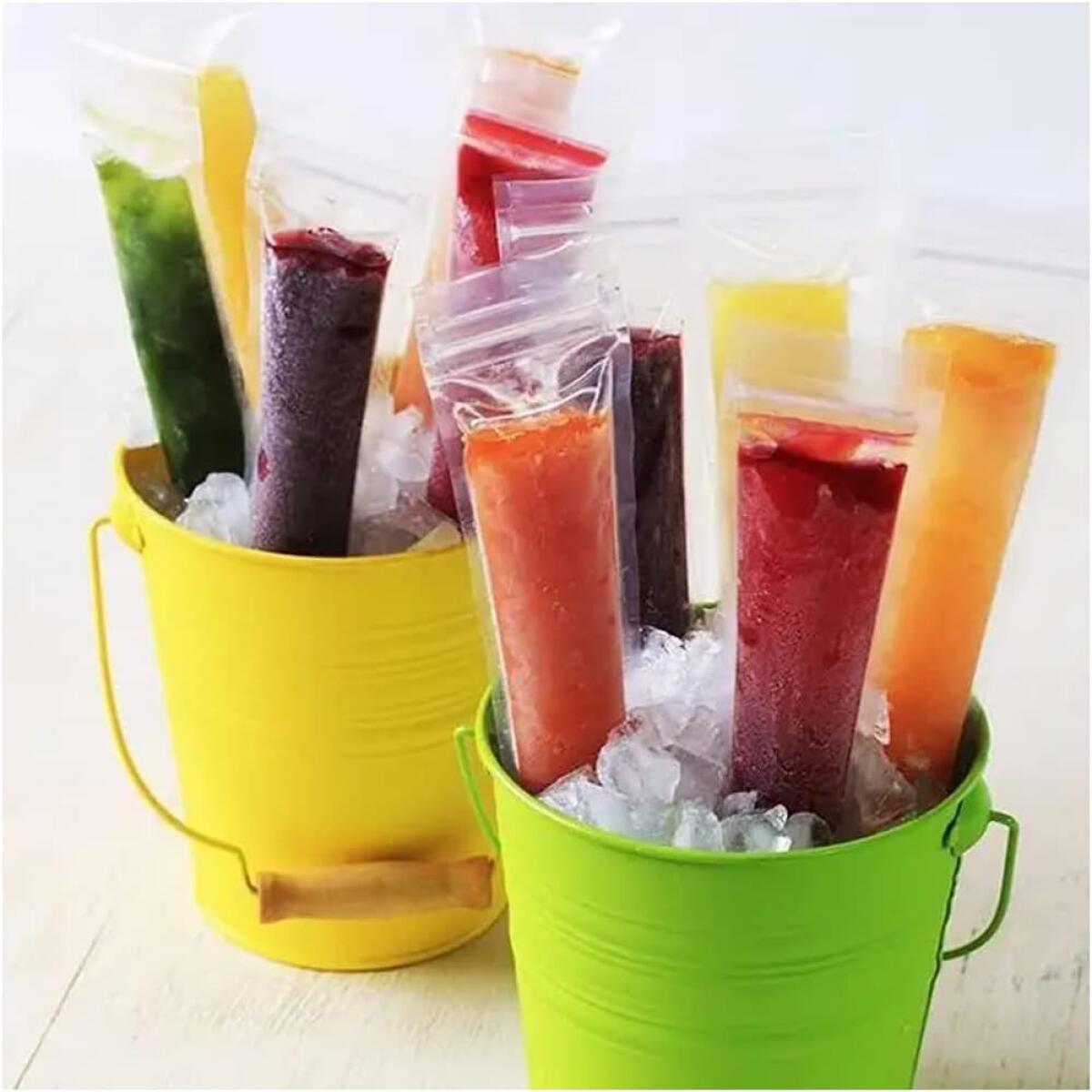 320 Clear Ice Popsicle Bags with Funnel - Party Supplies