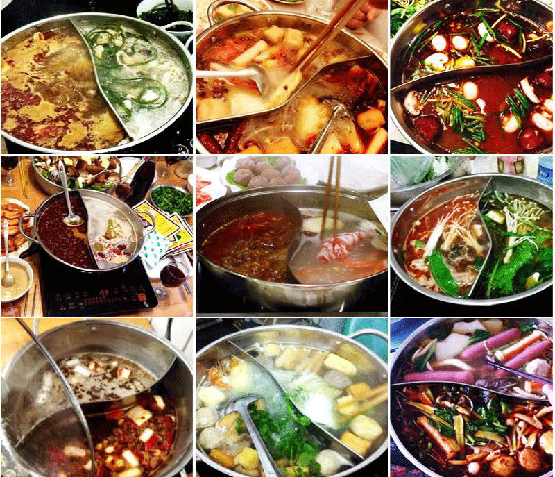 28cm Stainless Steel Mandarin Duck Hot Pot for Kitchen & Dining