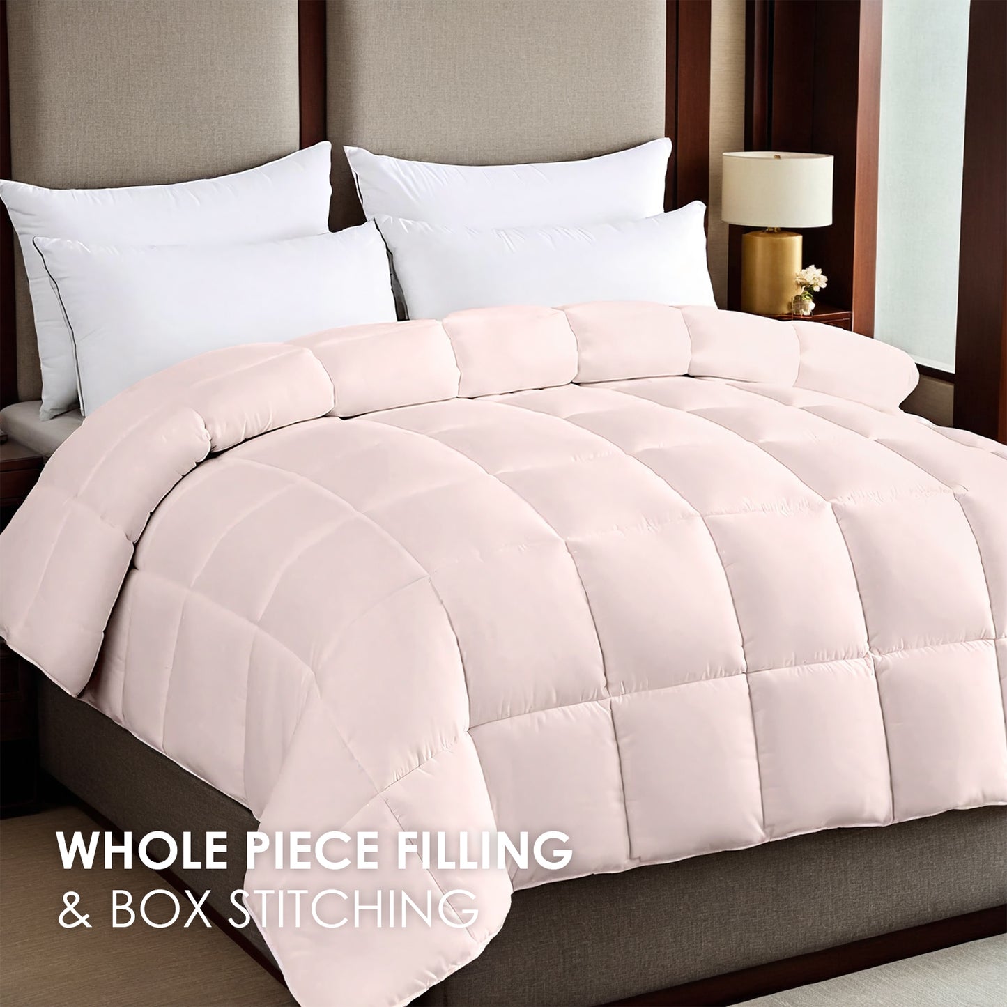 Pink Oversized Duvet - Enhanced Warmth & Comfort for All Beds
