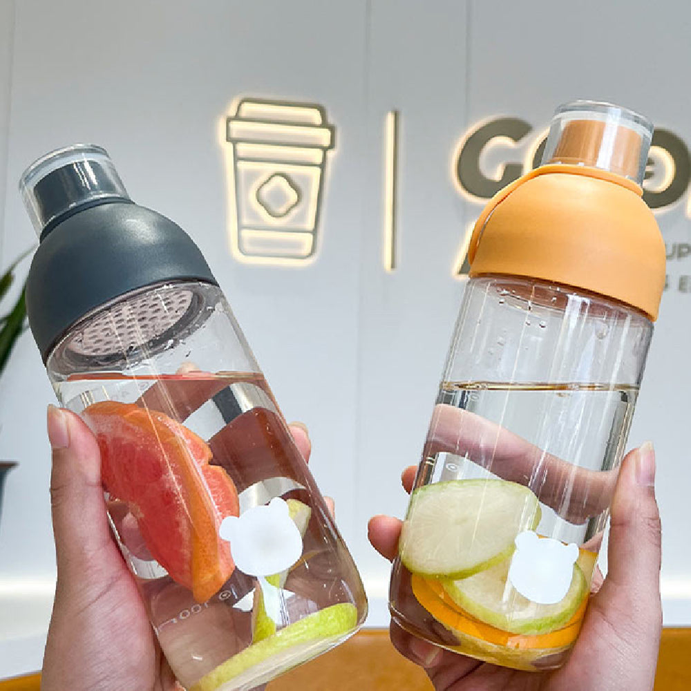 Portable Transparent Scented Tea Cup 450ml - Multiple Colors